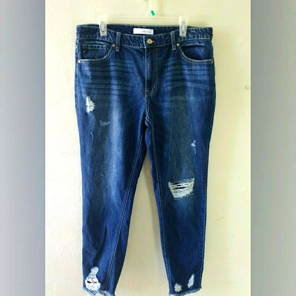 Kancan Distressed Raw Hem